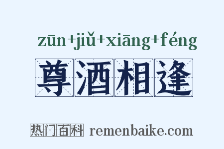 尊酒相逢是什么意思的图片